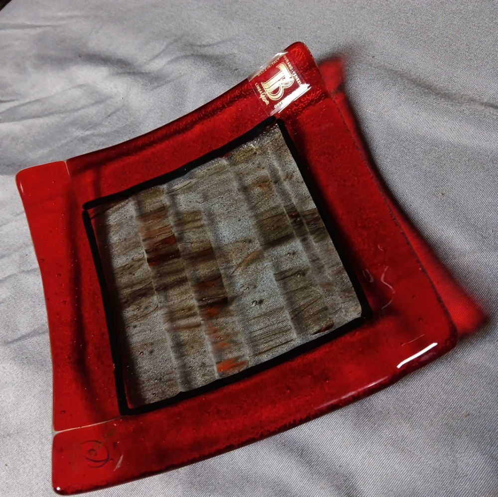 Vintage Murano glass trinket dish art glass ashtray decorative